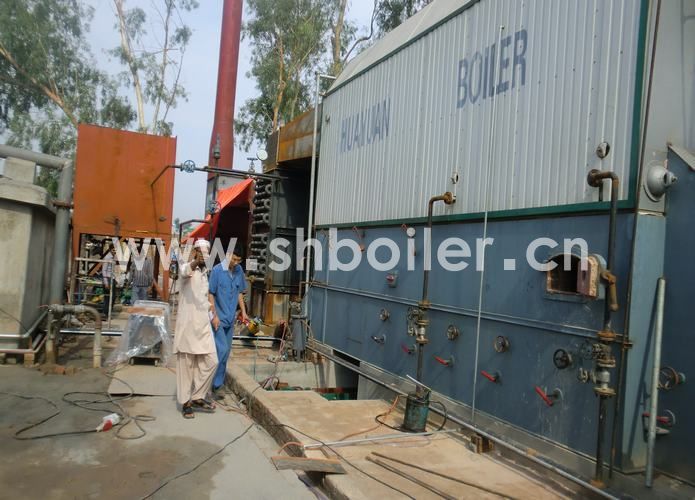 The installation of 25T coal fired boiler in Pakistan